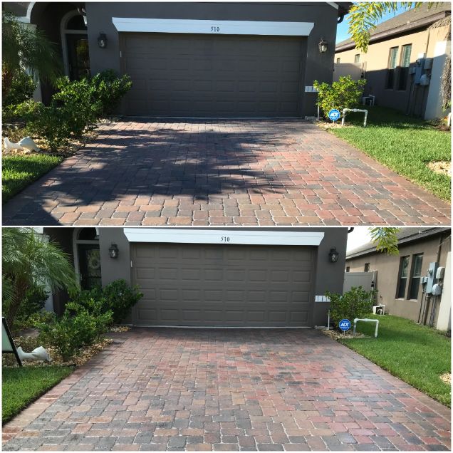 Brick Paver Washing and Sealing in West Melbourne, FL